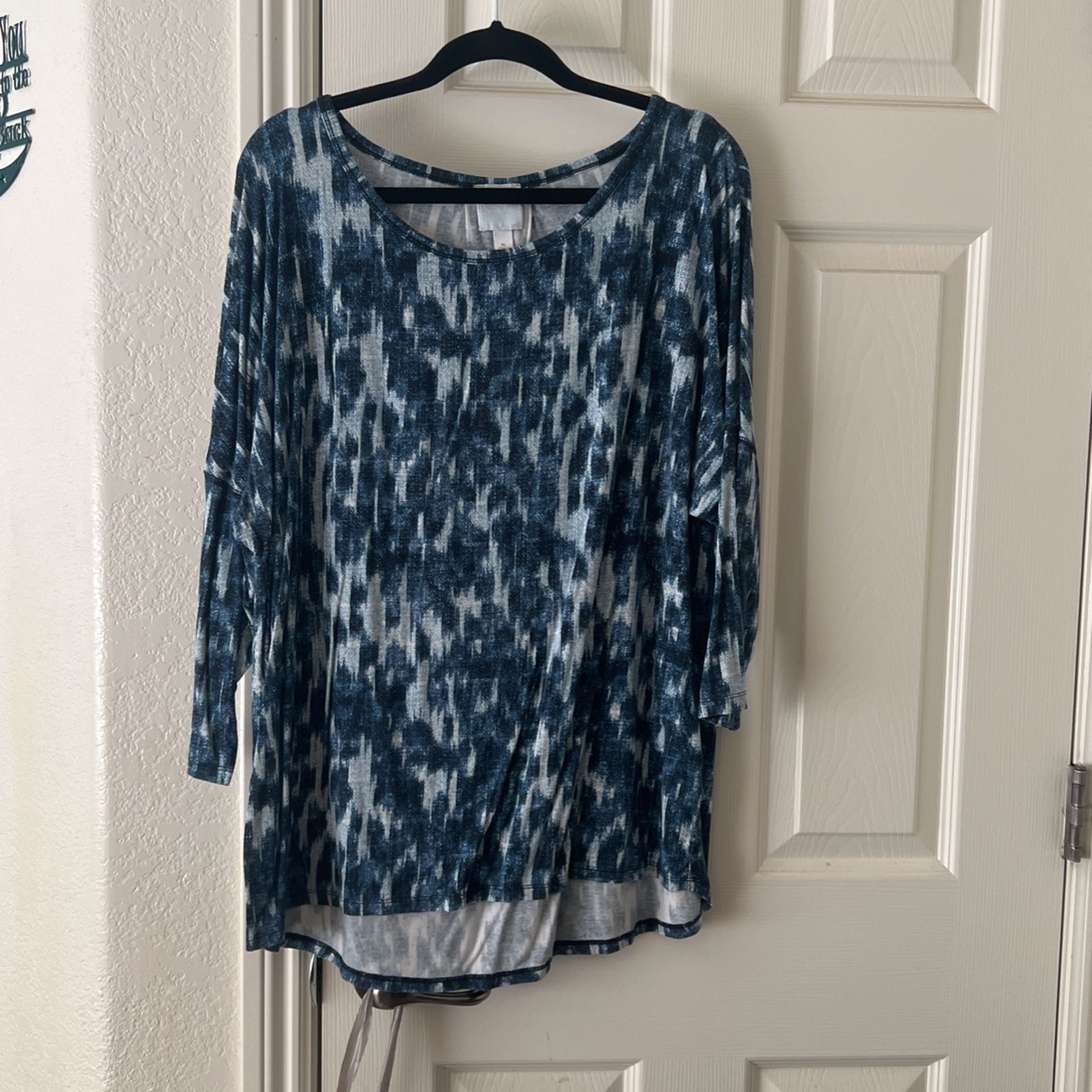 Women's Tunic 3/4 Sleeve Top XL