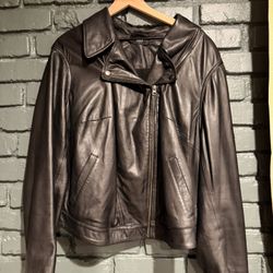 🔥 Black ABLE Genuine Leather Jacket — Women’s 3X — Classic Style