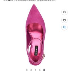 Nine West Boca Suede Pointed Tow Pump 