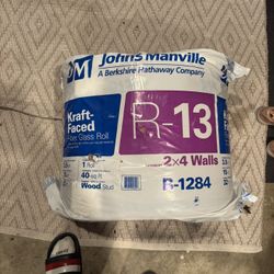 Johns Manville R-13 Kraft-Faced Fiberglass Insulation Roll