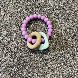 Nuby Natural Wooden Silicon Teether