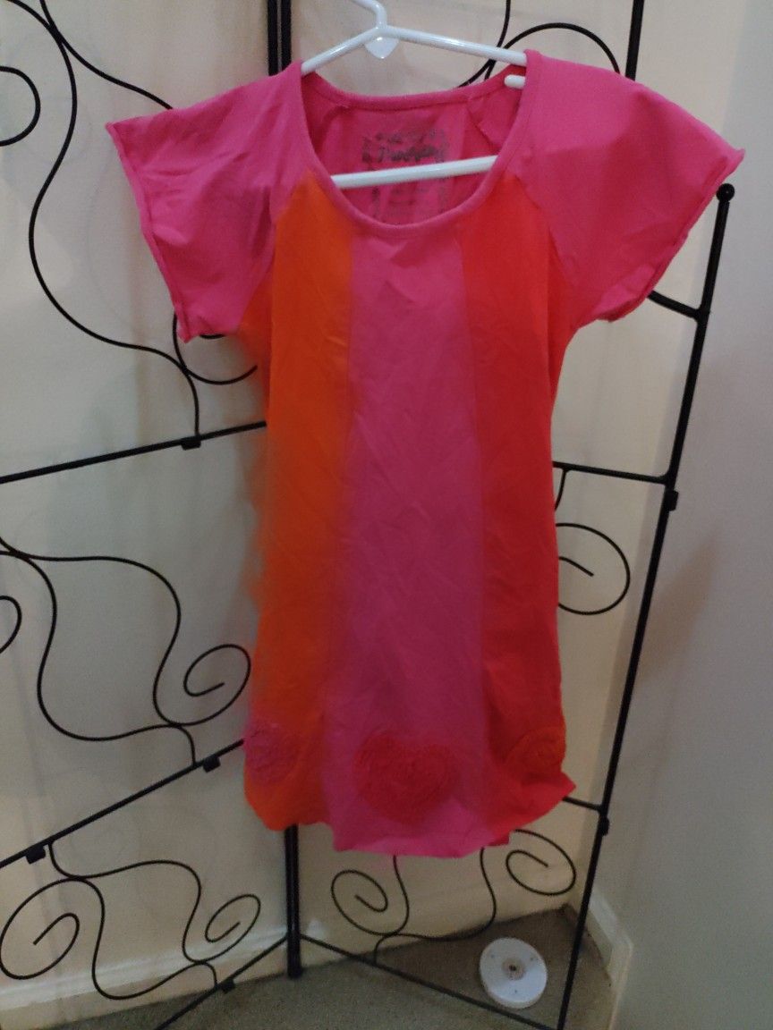 Spandex Sundress With Hearts Around The Bottom