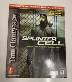Tom Clancy's Splinter Cell Strategy Guide (2002) Xbox, PS2, GameCube, Game Guide