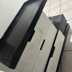 Changing table with three drawers