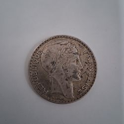 1933 20 Francs Silver Coin
