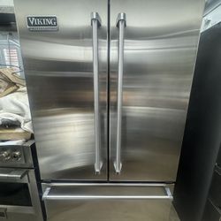 Viking French Door Stainless Steel Refrigerator 