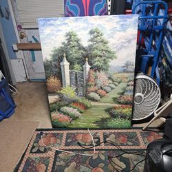 Large Canvas Garden Painting/picture