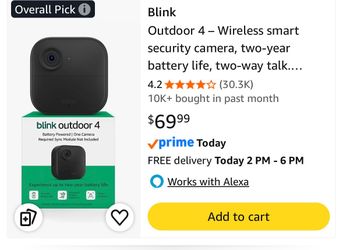 Blink outdoor 4 camera