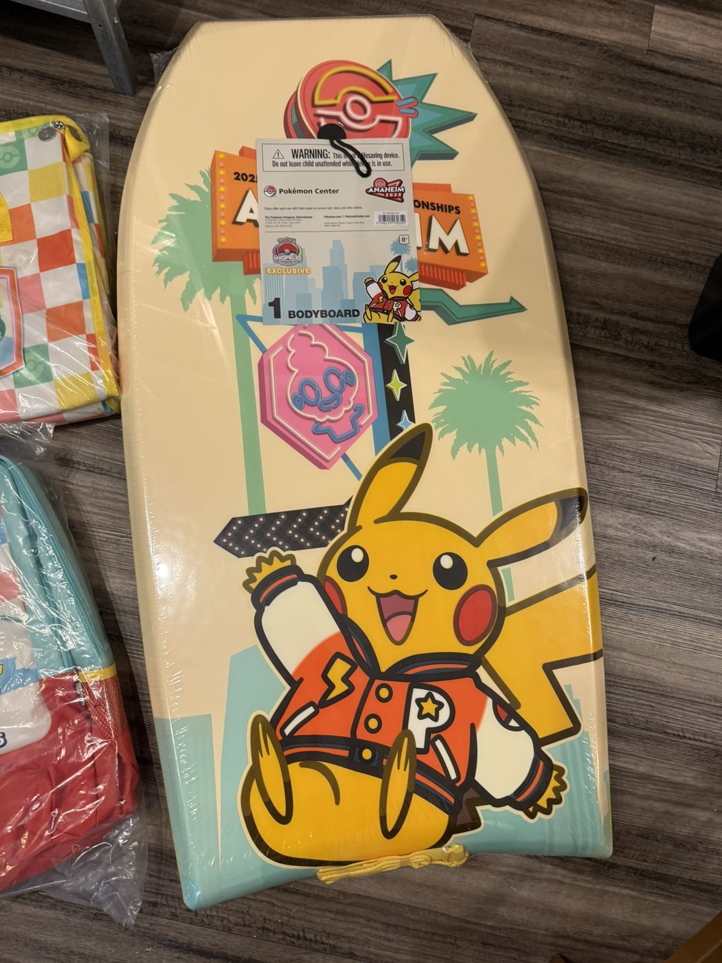 2025 Pokemon World Championships Pikachu Bodyboard Boogie Board Anaheim Worlds