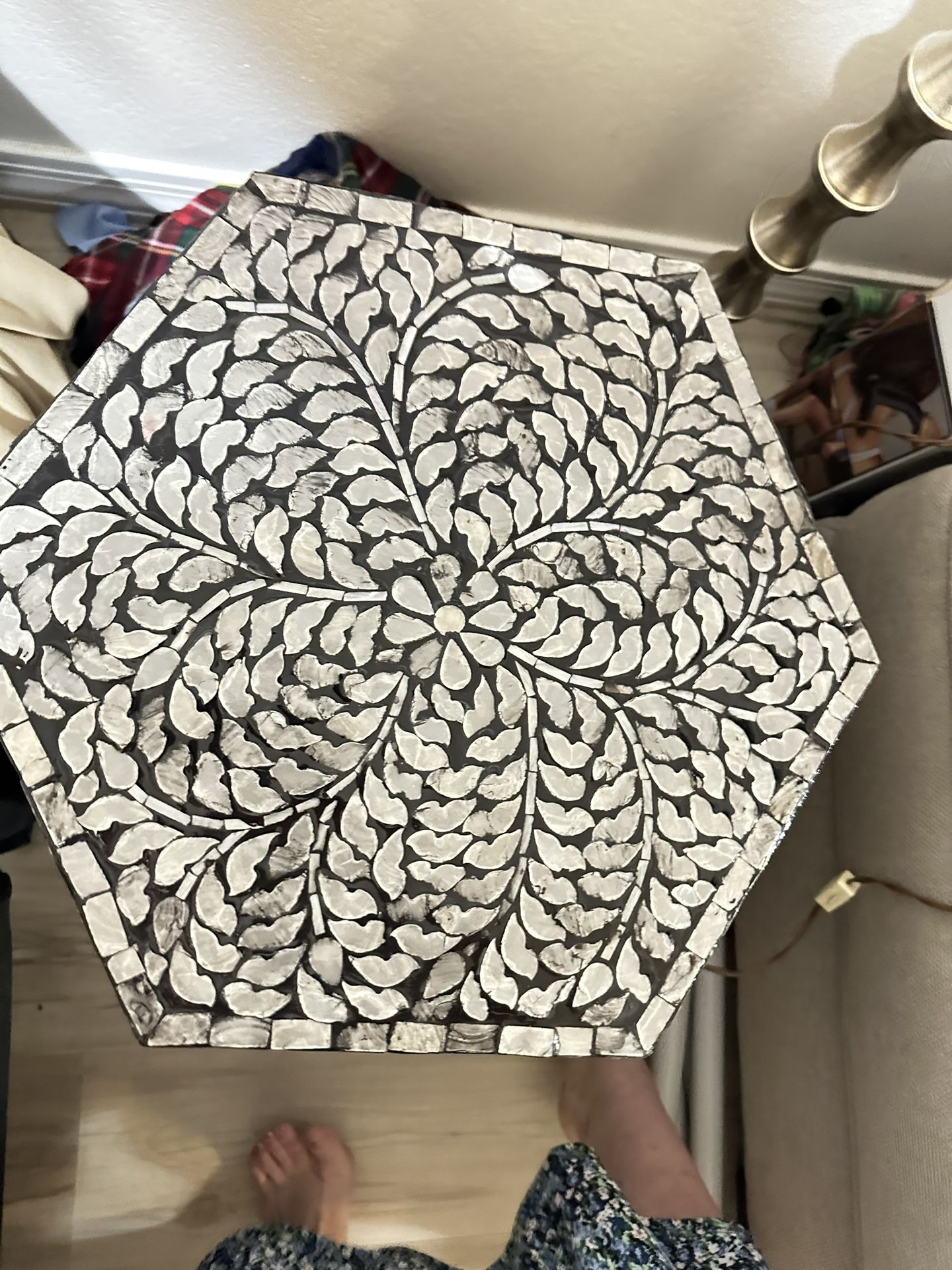 Table Mother Of Pearl? $75