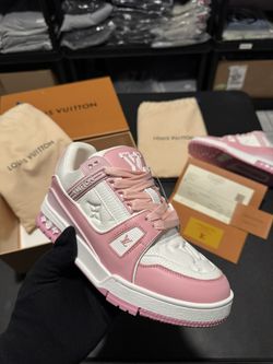 Women’s Pink White Trainers Shoes