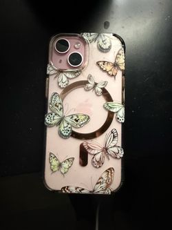 Pink apple iPhone 15