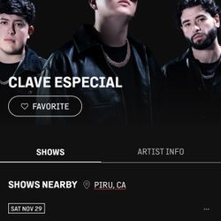Clave Especial Tickets (Hollywood Palladium)