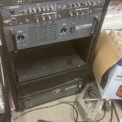 Audio Rack With Components