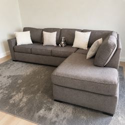 Modern Gray L-Shape Sectional Sofa from Living Spaces