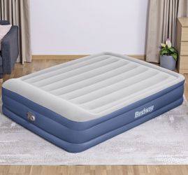 Bestway Tritech, Queen Size Air Mattress 18” Height W/ Built-In AC Pump