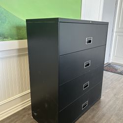 Black Filing Cabinet 