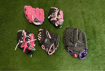 Girls Right Hand Throw (RHT) Softball/Baseball Gloves (Youth) $20 Ea.