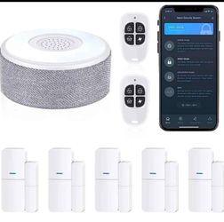 WiFi Door Alarm System, Wireless DIY Smart Home Security System, with Phone APP Alert, 8 Pieces-Kit