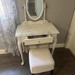 Vanity with seat