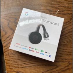 Sealed in Box Google Chromecast (Netflix, google play, youtube, spotify)