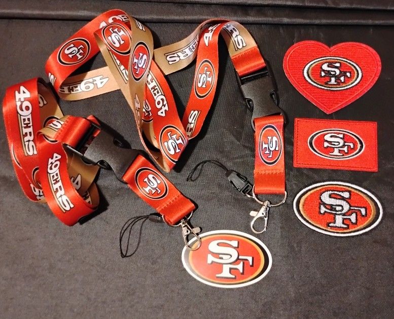 San Francisco 49ers lanyards,Patches lot 
