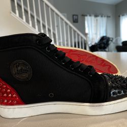 red bottom high tops