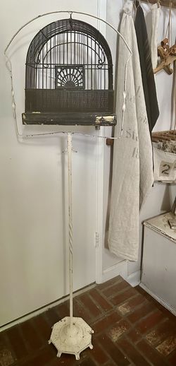 Antique Bird Cage With Stand