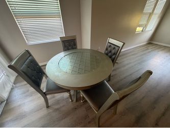 Elegant Five-Piece Round Dining Set