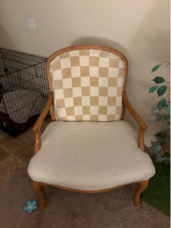 Set of 2 Accent Chairs – DIY Reupholstery Project – Downsizing Sale