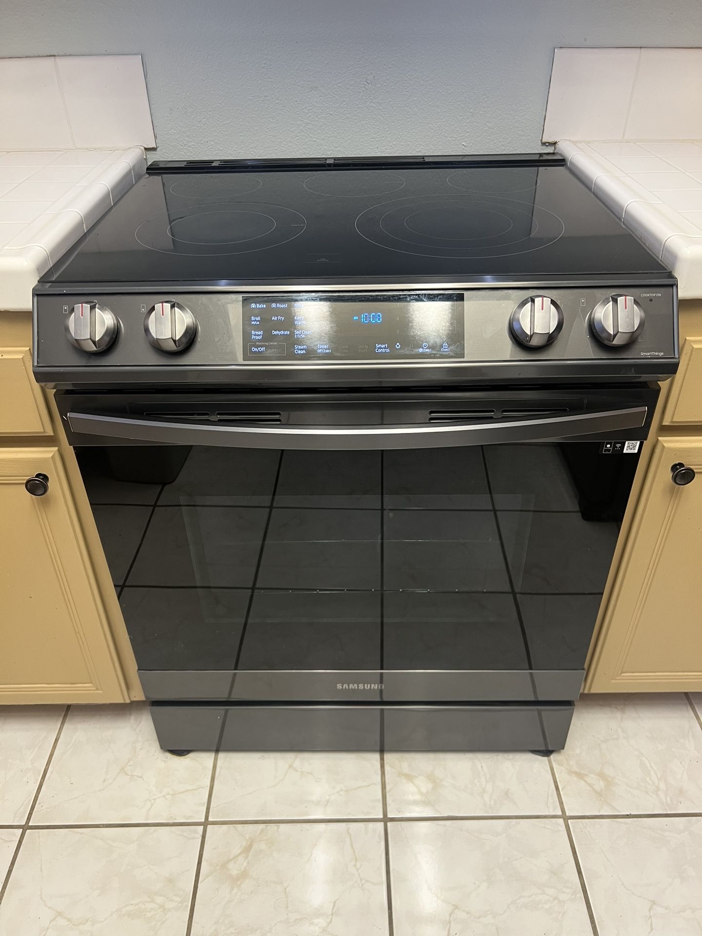 30” SAMSUNG SLIDE-IN ELECTRIC RANGE COOK TOP 6.3 CU Ft. OVEN