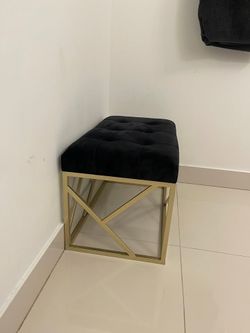 Metal Vanity Bench 