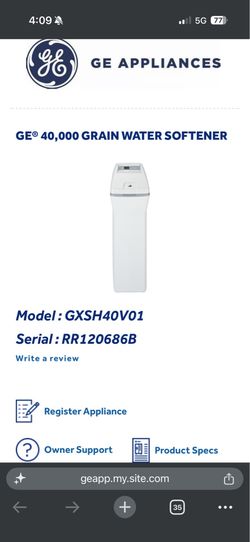 Water softener system