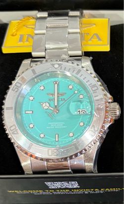 Invicta Pro Diver de acero inoxidable Tiffany/Ice Blue
