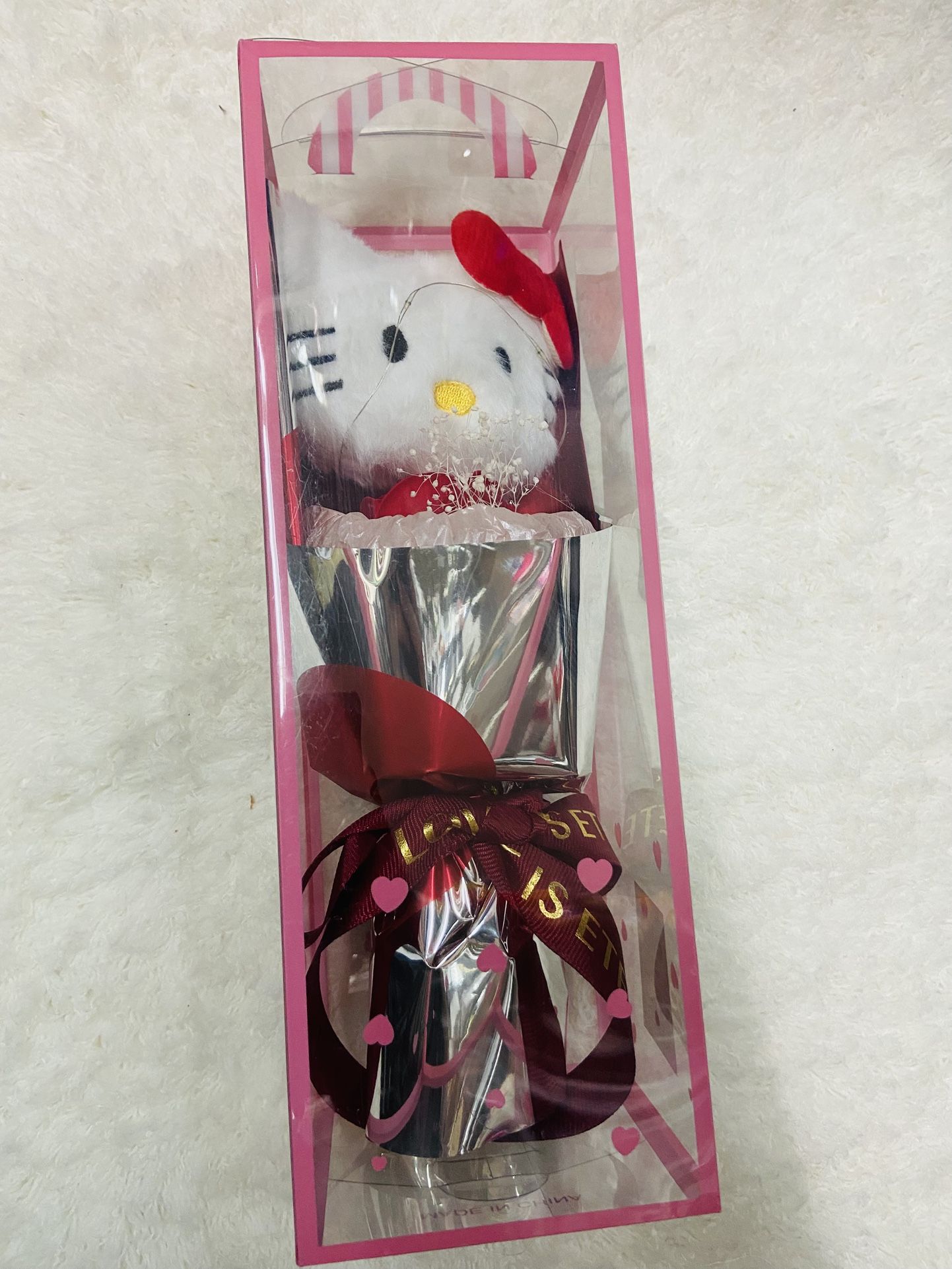 Hello Kitty rose bouquet with lights