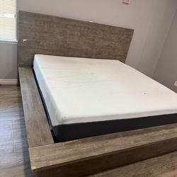 Tempur-pedic mattress with adjustable base… Dresser with bed frame and mirror