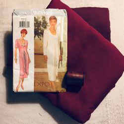 Maroon Fabric & Pattern