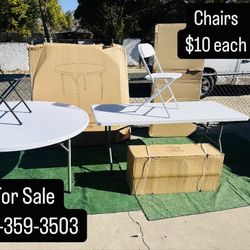 New Chairs, Tables & Canopies For Sale