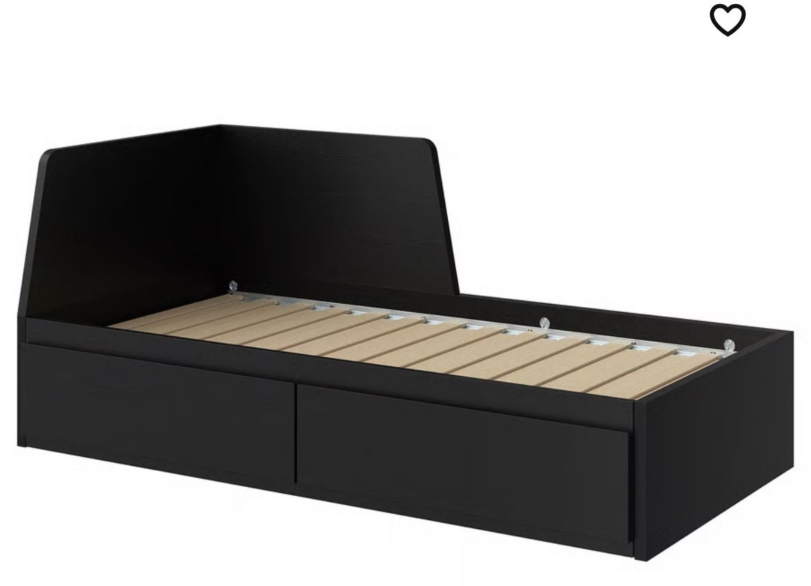 Modern Twin Bed Black 