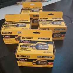 DEWALT FLEXVOLT 20V/60V MAX Lithium-Ion 9.0Ah Battery  Brand new $150.00 ( Each Battery Price)  
Firm on price