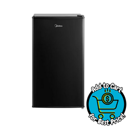 Midea 3.3 cu. ft. Single Door Compact Refrigerator (Black)