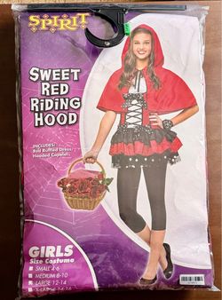 Spirit Girls Sweet Red Riding Hood Halloween Costume