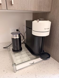 Nespresso Vertuo Next Coffee & Espresso Machine with Aeroccino milk frother.