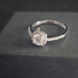 Ring And Earrings Moissanite Certified Set