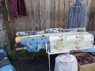 Rolls of fabric
