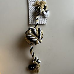 Toss and play rope dog toy (size: large)