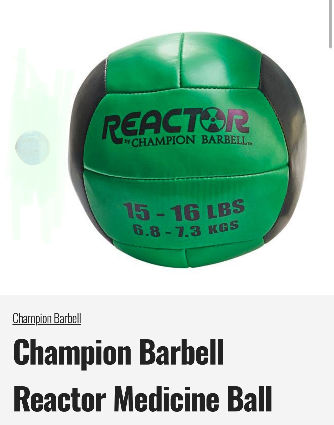 Champion Barbell Rector Medicine Ball