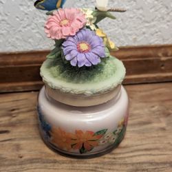 Summertime Delight Candle Jar With Butterfly & Dragonfly 