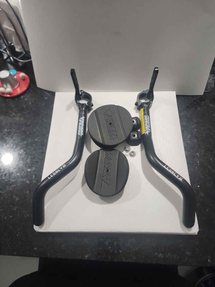 Profile Design Legacy II Aerobars, Aluminum Aerobar Extensions for Triathlon and Time Trial Bikes, Adjustable Armrests, Handlebar Rest for Cycling