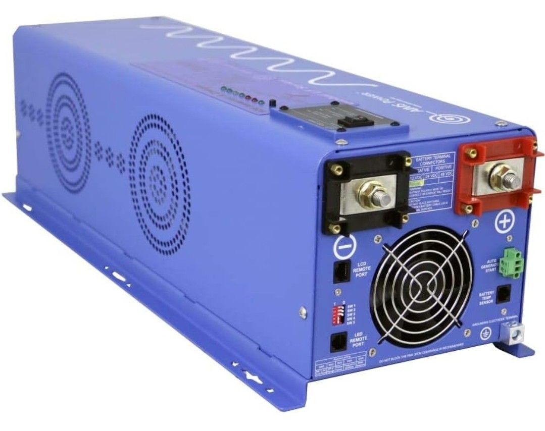 AIMS Power PICOGLF40W12V120V 4000 Watt and 12,000 Watt Surge 12 VDC Input to 120 VAC Output Pure Sine Inverter Charger Backup Power